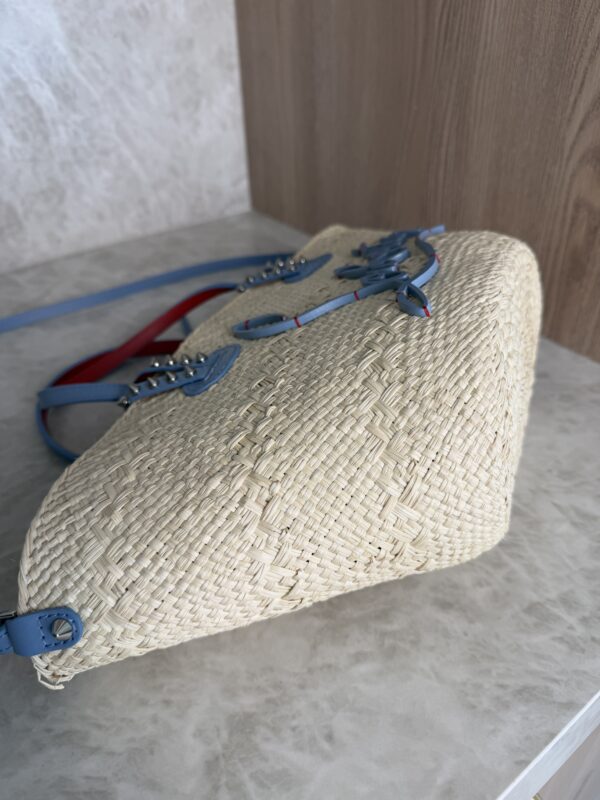 Christian Louboutin Cabata Basket Mini Tote Bag Raffia