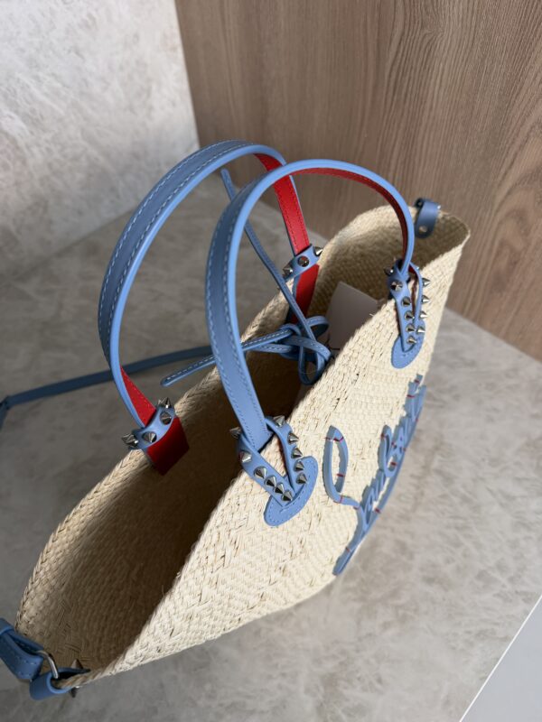 Christian Louboutin Cabata Basket Mini Tote Bag Raffia
