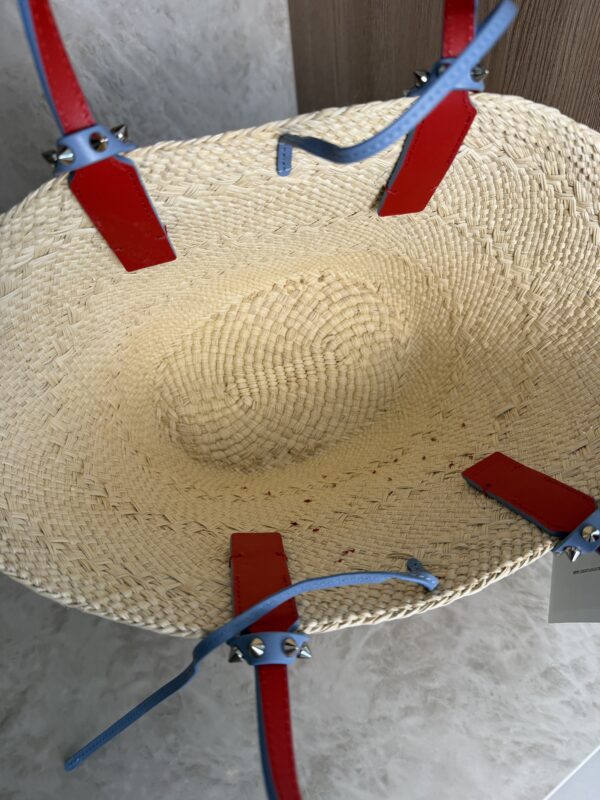 Christian Louboutin Cabata Basket Mini Tote Bag Raffia