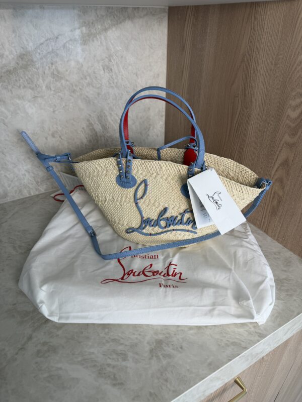 Christian Louboutin Cabata Basket Mini Tote Bag Raffia