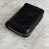 Chanel Calfskin Quilted Zip Coin Purse So Black