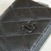 Chanel Calfskin Quilted Zip Coin Purse So Black
