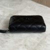 Chanel Calfskin Quilted Zip Coin Purse So Black
