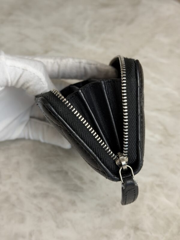Chanel Calfskin Quilted Zip Coin Purse So Black
