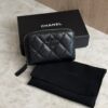 Chanel Calfskin Quilted Zip Coin Purse So Black