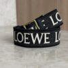 Loewe Anagram Shoulder Strap Jacquard With Leather Black