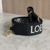 Loewe Anagram Shoulder Strap Jacquard With Leather Black