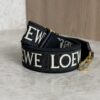 Loewe Anagram Shoulder Strap Jacquard With Leather Black
