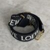 Loewe Anagram Shoulder Strap Jacquard With Leather Black