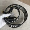 Loewe Anagram Shoulder Strap Jacquard With Leather Black