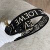 Loewe Anagram Shoulder Strap Jacquard With Leather Black