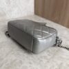 Chanel Metallic Calfskin Quilted Small Ballerine Camera Case Grey