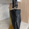 Gucci Sakai Be Green Calfskin Diagonal Stitched Small Blondie Tote Black