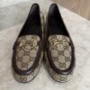 Gucci Horsebit GG Canvas Mule Slides Size 39.5