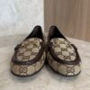 Gucci Horsebit GG Canvas Mule Slides Size 39.5