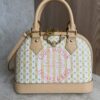 Louis Vuitton Alma BB Limited Edition LV Stamp Collection Banana Colorway