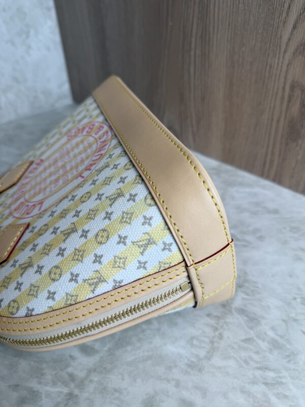 Louis Vuitton Alma BB Limited Edition LV Stamp Collection Banana Colorway
