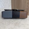Fendi Vitello Grace Intarsio Geometric Brandy Navy Multicolor