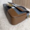 Fendi Vitello Grace Intarsio Geometric Brandy Navy Multicolor