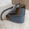 Fendi Vitello Grace Intarsio Geometric Brandy Navy Multicolor