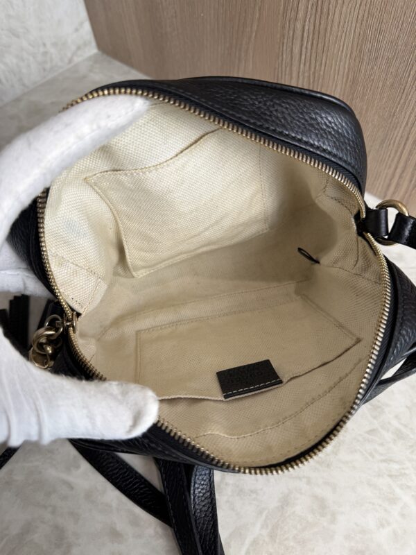Gucci Calfskin Small Soho Disco Bag Black
