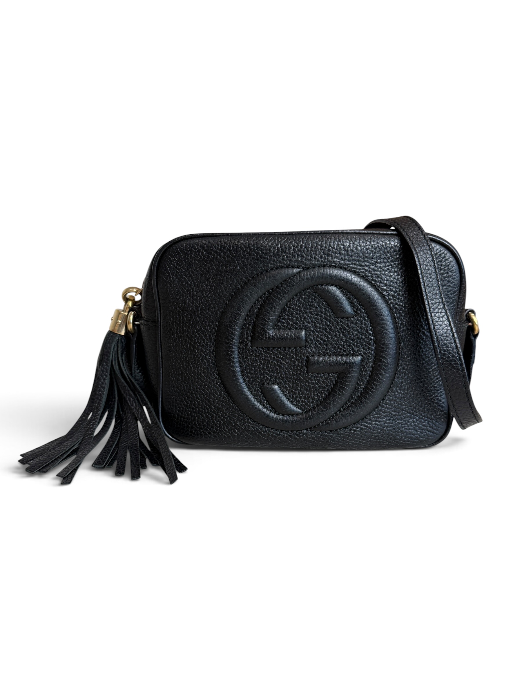 Gucci Calfskin Small Soho Disco Bag Black