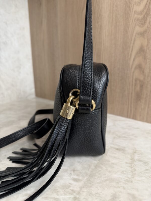 Gucci Calfskin Small Soho Disco Bag Black