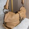Salvatore Ferragamo Gancini Shoulder Bag Tan