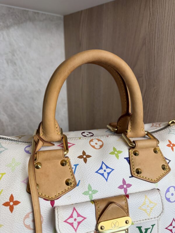 Louis Vuitton Monogram Multicolor Speedy 30 White