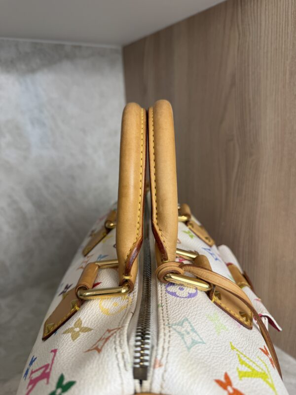 Louis Vuitton Monogram Multicolor Speedy 30 White