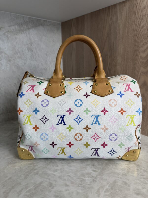 Louis Vuitton Monogram Multicolor Speedy 30 White