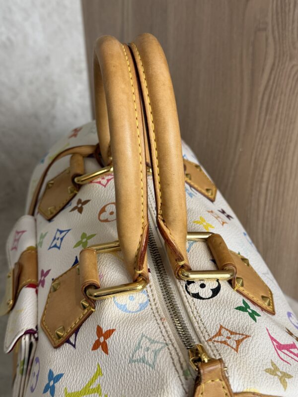 Louis Vuitton Monogram Multicolor Speedy 30 White