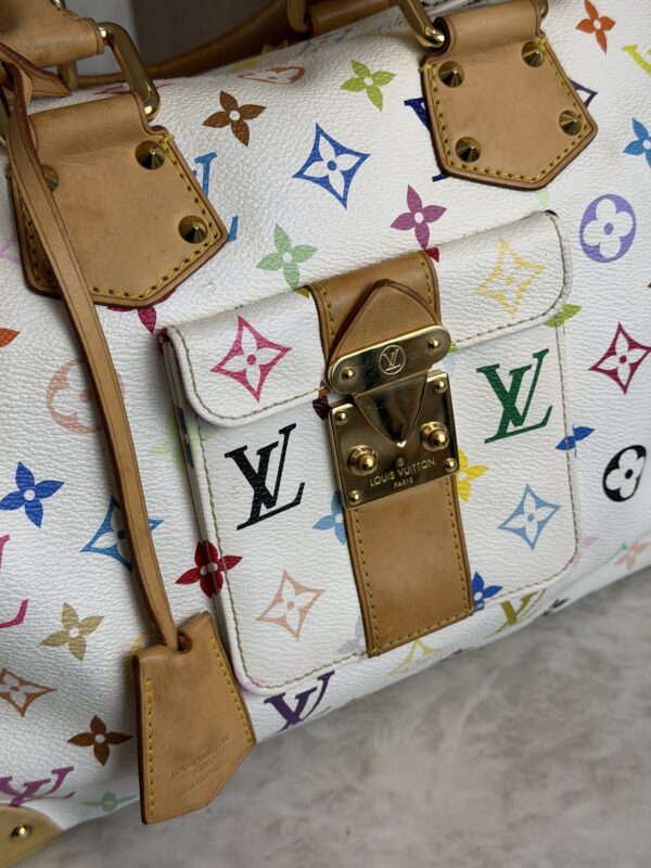 Louis Vuitton Monogram Multicolor Speedy 30 White
