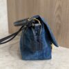 Fendi Mamma Baguette Small Blue FF Denim Flocked Mini Bag