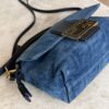 Fendi Mamma Baguette Small Blue FF Denim Flocked Mini Bag