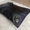 Balenciaga Agneau Classic Hardware Small Pouch Black