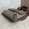 Gucci GG Supreme Monogram Web Neo Vintage Double Flap Messenger Bag Beige New Acero