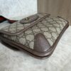 Gucci GG Supreme Monogram Web Neo Vintage Double Flap Messenger Bag Beige New Acero