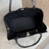 Valentino Garavani Vitello Medium Rockstud Tote Black
