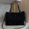 Valentino Garavani Vitello Medium Rockstud Tote Black