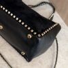 Valentino Garavani Vitello Medium Rockstud Tote Black