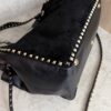 Valentino Garavani Vitello Medium Rockstud Tote Black