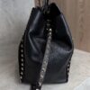 Valentino Garavani Vitello Medium Rockstud Tote Black