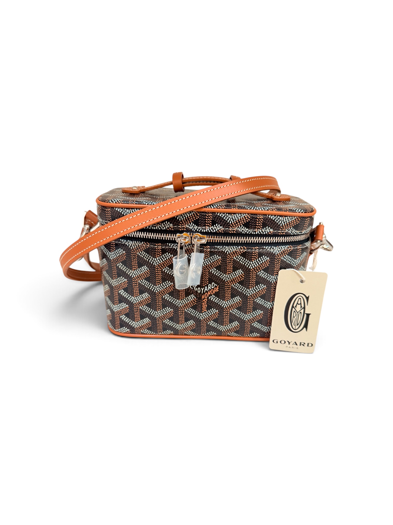Goyard Muse Vanity Case Coated Canvas Mini Black and Tan