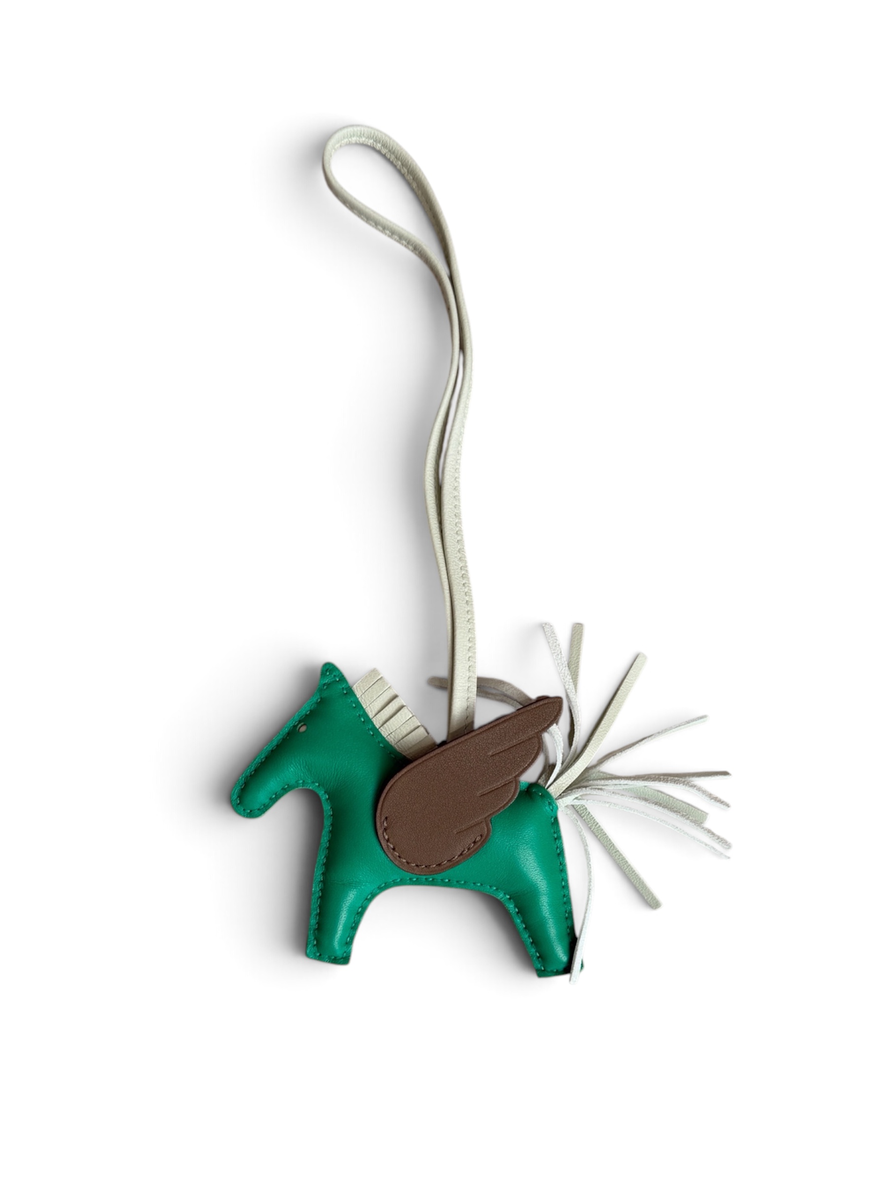 Hermes Milo Lambskin Grigri Rodeo Pegase Horse Bag Charm