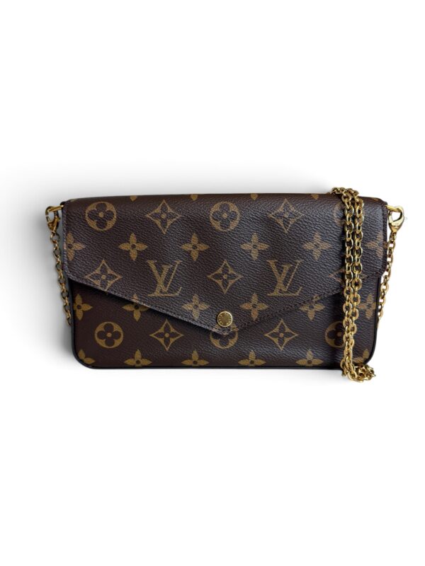Louis Vuitton Monogram Pochette Felicie Chain Wallet