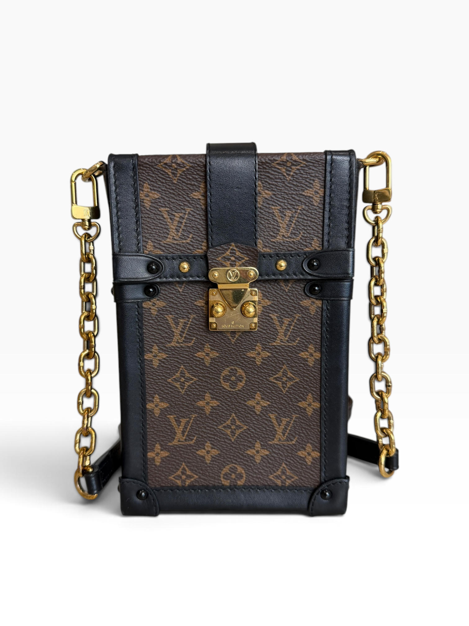 Louis Vuitton Vertical Trunk Pochette Monogram Canvas