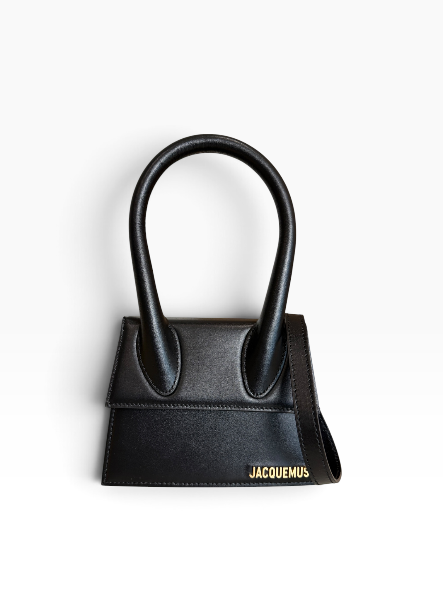 Jacquemus Smooth Calfskin Le Chiquito Moyen Black Black
