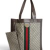 Gucci Ophidia Soft GG Supreme Large Tote Brown