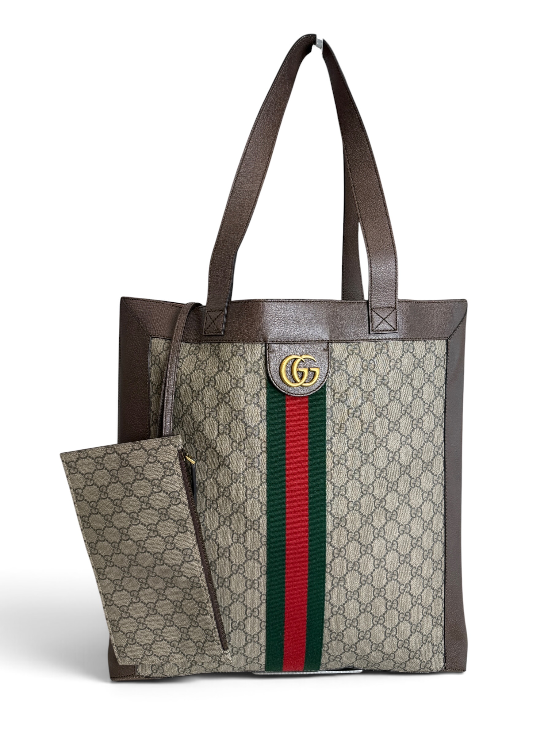Gucci Ophidia Soft GG Supreme Large Tote Brown